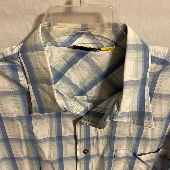 Cabela’s Men’s Blue Striped Button Up Casual Shirt Size XL - Picture 3 of 12